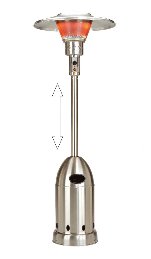 Burny - Profi Heater Bullet Inox Pro Teleskop - Heizstrahler 2980