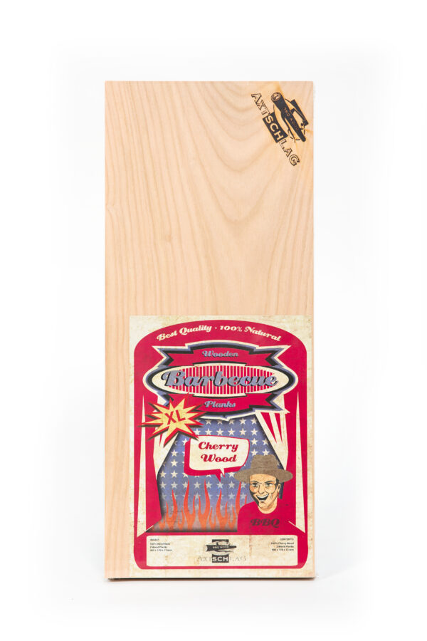 Axtschlag – Wood Plank – Cherry Wood – Grillbrett Kirsche – XL